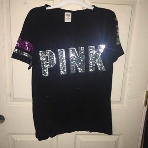 “PINK” Sequin Shirt